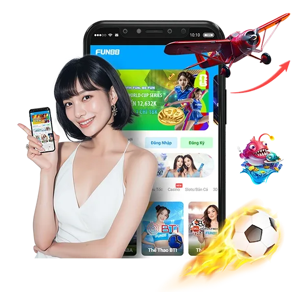 Giao diện ứng dụng Fun88 trên di động